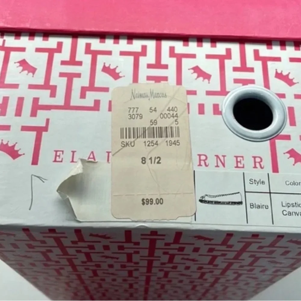 Elaine Turner pink flats